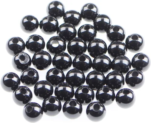 Vista 16 de AD Beads Cuentas de gema natural de 8 mm redondas sueltas con gran agujero de 2,5 mm, 40 piezas (turquesa africana)