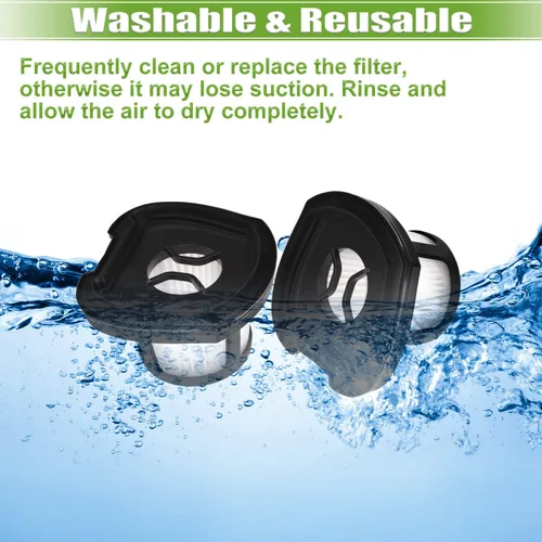 Vista 4 de Filtro de repuesto 2390A 2284W compatible con filtro de vacío Bissell Pet Hair Eraser 2390A 2390 2389 2284W 2579, comparado con las piezas # 1614212