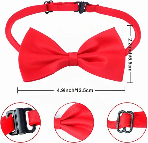 Vista 5 de Keymall Kit de accesorios de disfraz de conejo blanco de Pascua para niños, 4 piezas, diadema de conejo, chaleco, corbatín, accesorios para Pascua
