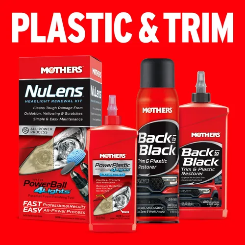 Vista 7 de Mothers cera líquida 8 Ultra-Fine Polish Cleans, Clarifies & Removes Oxidation from Plastics & Headlights, UV Shield Prevents Oxidation & Yellowing