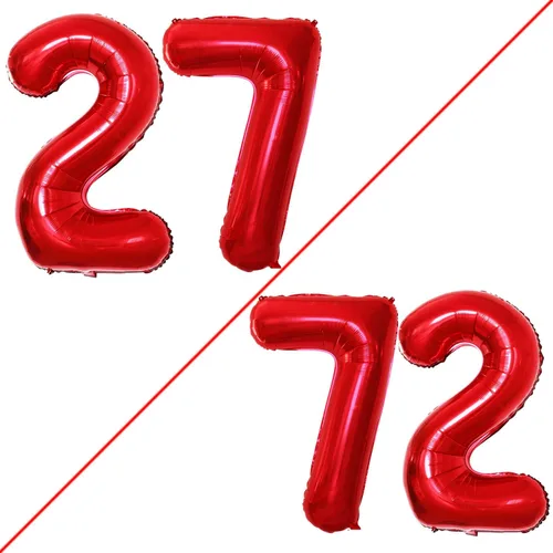 Vista 249 de Goer, conjunto de globos de papel aluminio para decoraciones de cumpleaños, globos de las letras de feliz cumpleaños y de números Oro