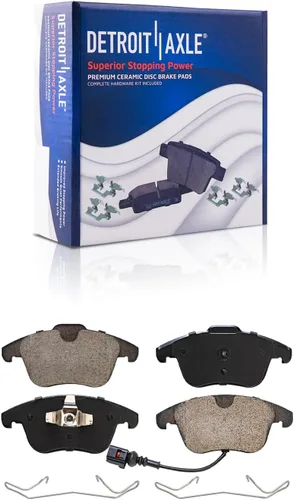 Vista 104 de Detroit Axle - Pastillas de freno traseras para Toyota Prius 2012-2015 Prius Plug-In 2017-2018 Corolla iM 2016 Sion iM 2011-2017 Lexus CT200h