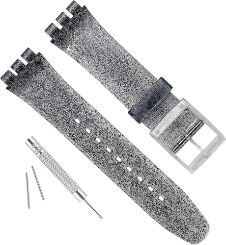 Vista 30 de GreenOlive Correa de reloj ultrafina de repuesto, resistente al agua, de silicona para la serie Swatch Skin