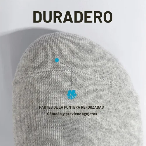 Vista 6 de 6/12 pares de calcetines de algodón de corte bajo para hombres y mujeres Multi