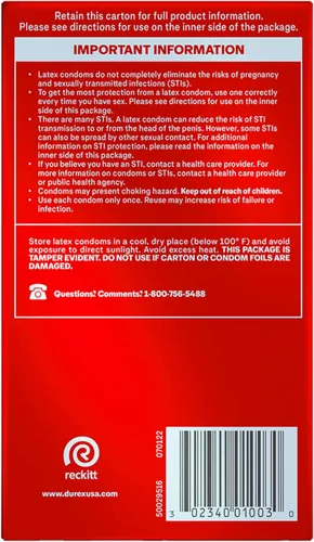 Vista 8 de Durex Preservativos de látex extra sensibles lubricados ultra finos de alta calidad, ajuste ancho, 12