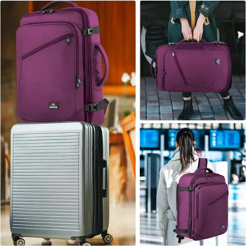 Vista 150 de MATEIN - Mochila de viaje extragrande de 10.56 galones, mochila de viaje ampliable apta para aerolíneas, para viajeros de fin de semana, hombres