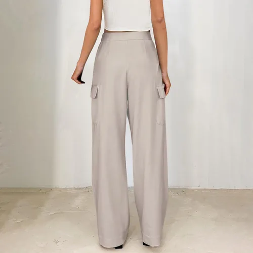 Vista 6 de Mnyycxen Lounge Pants for Women Fashion 2024 Sweatpants Solid Casual Loose Athletic Sports Track Pant French Style Trousers