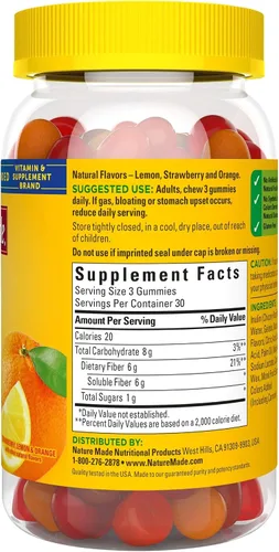 Vista 9 de Gomitas de fibra natural para adultos, 90