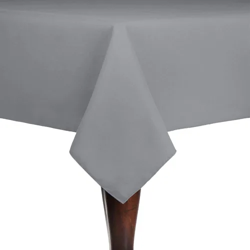 Vista 13 de Ultimate Textile Cotton-Feel 72 x 108-Inch Rectangular Fine Dining Tablecloth Black