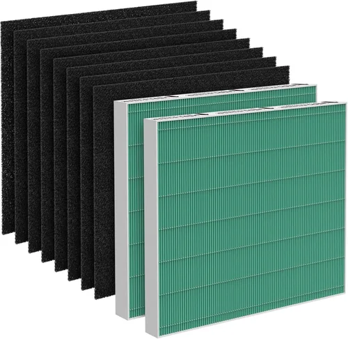 Vista 7 de Paquete de 2 filtros de repuesto AP-1512HH, compatibles con Coway AP-1512HH Mighty Purifier, parte # 3304899, con 4 filtros de carbono adicionales