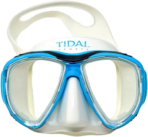 Vista 10 de Máscara Tidal - Máscara avanzada de buceo antivaho para buceo, esnórquel, buceo libre y natación. Lente de vidrio templado gran angular. La mejor