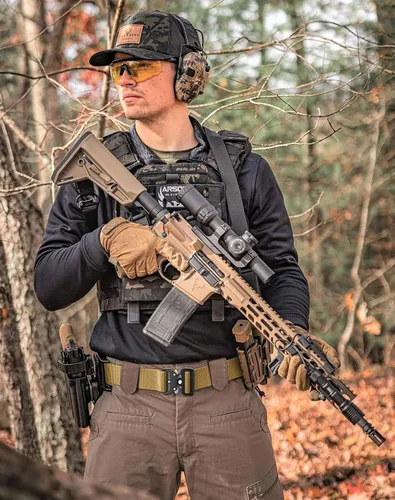 Vista 8 de Ginwee Paquete de 3 cinturones tácticos, estilo militar, correa de malla de malla resistente de liberación rápida con hebilla de metal para hombres