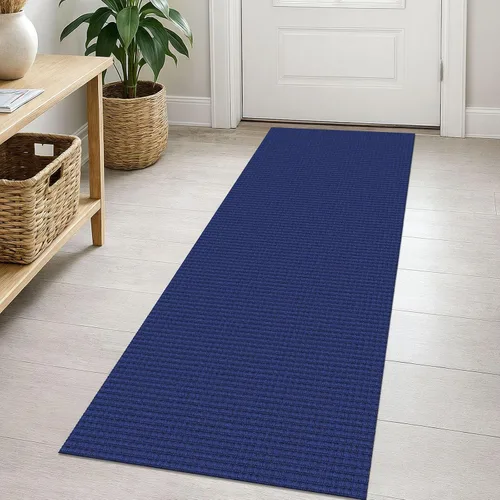 Vista 77 de EARTHALL Alfombra tejida de 2 x 3 pies, lavable para entrada, alfombra trenzada antideslizante, alfombra para puerta interior y exterior, alfombra