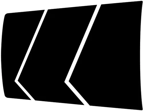 Vista 3 de Hood Walker Graphics - Calcomanía de rayas para capó compatible con Dodge Ram 1500, 2500 2019-2023