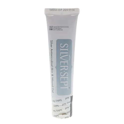 Vista 7 de Silver-Sept Gel plateado para piel y heridas, tubo de 3 onzas para tratamiento de úlceras de pies y piernas, cuidado de quemaduras de 1er y 2º grado
