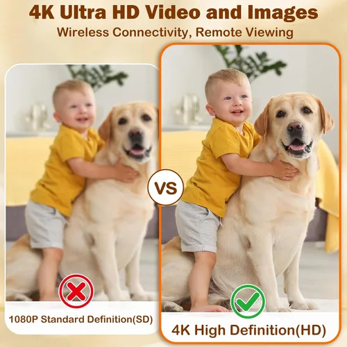 Vista 6 de Mini cámara – Cámara inalámbrica WiFi 4K portátil con visión nocturna, detección de movimiento, aplicación de teléfono Live View – Cámara