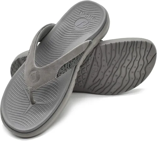 Vista 6 de ONCAI Chanclas para hombre con puntera abierta tirantes atléticos ortopédicos de verano fascitis plantar sandalias deportivas con cojín suave