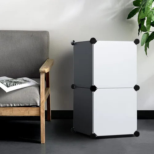 Vista 8 de Sewroro 30 unidades de cubos de alambre de plástico Conectores Organizador de armario para organizador modular Armario Gabinete Almacenamiento
