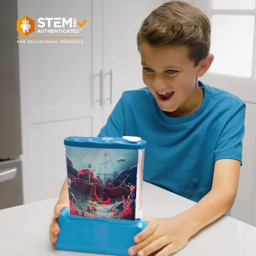 Vista 2 de CLAWSOME! Submarings - Juego de agua portátil Mini anillo oceánico retro para lanzar juguetes STEM para adultos, niñas y niños de 6 a 12 años