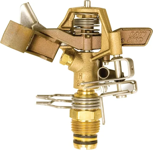 Vista 13 de Rainbird Nacional SLS 25pjdac Impulse Sprinkler, latón, 50-ft., 1, Metálico