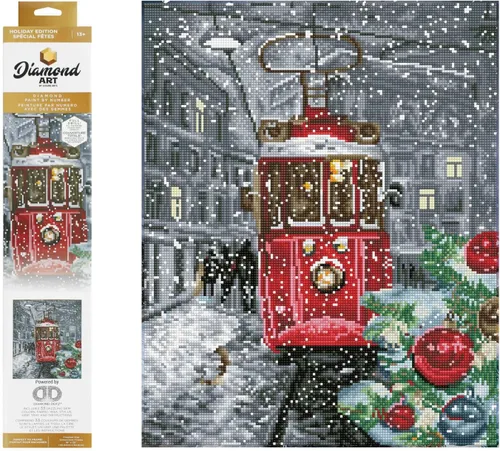 Vista 11 de DIAMOND ART BY LEISURE ARTS Batik Poppies, 16 x 20 pulgadas, kits avanzados de pintura de diamantes para adultos, arte para adultos, kit, pintura