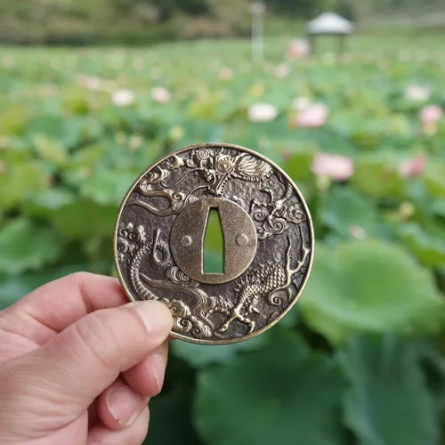 Vista 9 de Espada samurái japonesa KOSHIRAE – TSUBA FUCHI KASHIRA MENUKI X82