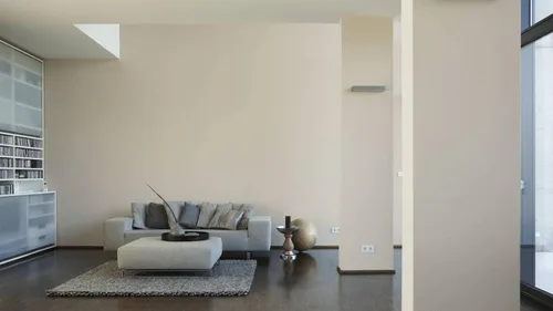 Vista 4 de CONCORD WALLCOVERINGS ™ Papel tapiz moderno con textura lisa, pared decorativa de vinilo, crema, 21 pulgadas x 33 pies (57 pies cuadrados), 392161