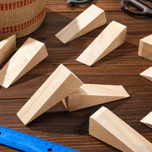 Vista 5 de Treela - Cuñas de madera para botes de silla, 10 unidades, 3.94 x 1.18 x