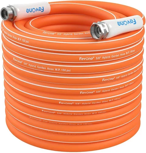 Vista 11 de Fevone Manguera Líder de Jardín de 3 pies, Manguera de Agua Híbrida Ligera, Flexible y Duradera, Conexiones Libres de Fugas Flexible Hybrid