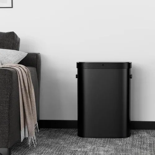 Vista 5 de GlowSol Basurero automático con sensor de movimiento, cubo de basura automático sin contacto de 50 litros/13 galones, cubo de basura inteligente