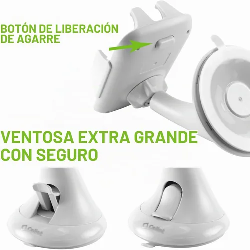 Vista 8 de Cellet Soporte de teléfono para parabrisas de automóvil, soporte para teléfono compatible con iPhone y teléfonos inteligentes Android