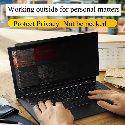 Vista 3 de [Usado] Protector de pantalla de privacidad para laptop de 14 pulgadas, compatible con HP EnvyDellAsusAcerSamsungLenovo, protección ocular mate