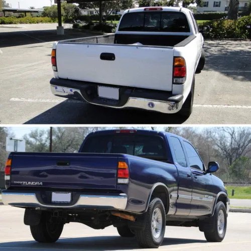 Vista 4 de IRONTEK Manija de puerta trasera con cerradura para Toyota Tundra 2000-2006, manija de puerta trasera exterior lisa para Toyota Tundra Pickup
