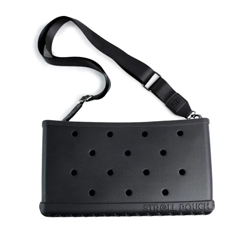 Vista 6 de Stroll Pouch - Organizador de cochecito de bebé de EVA impermeable con correa para el hombro, personalizable como una bolsa Bogg, organizador