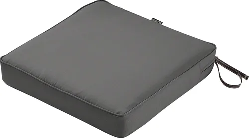 Vista 47 de Classic Accessories Ravenna - Cojín de asiento de patio resistente al agua de 21 x 19 x 5 pulgadas, verde azulado, cojín de sofá de dos plazas