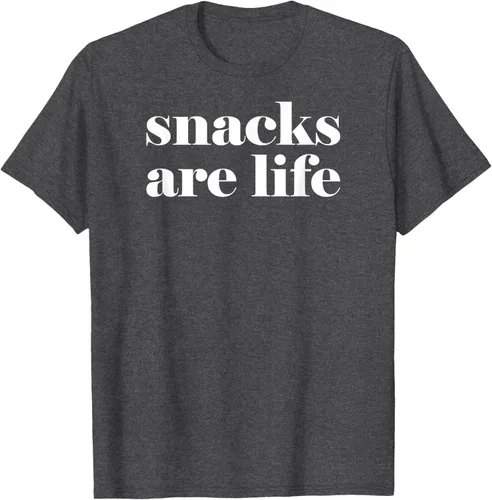 Vista 25 de Snacks Are Life - Camiseta divertida para amantes de los aperitivos, Negro