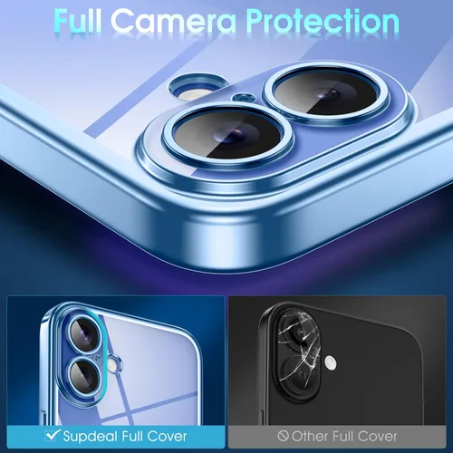 Vista 242 de Supdeal Funda cristalina transparente para iPhone 11, [No se amarillea] [Protección de la cámara] [Probado contra caídas de grado militar] Funda