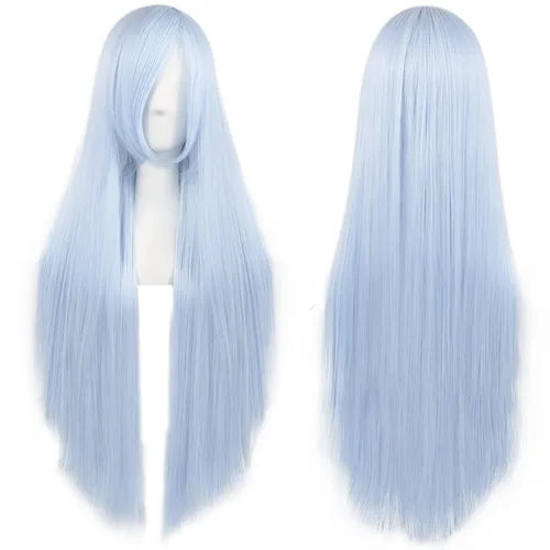 Vista 8 de anogol Vocaloid 32" 80 cm de largo recto de Cosplay peluca Pelucas Para Fiestas Halloween, Anaranjado