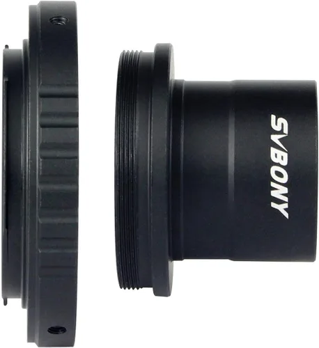 Vista 4 de SVBONY Adaptador de foto para telescopio, adaptador T y adaptador de anillo T T2 de 1.25 pulgadas, accesorio para telescopio compatible con cámara
