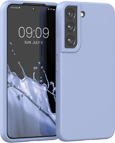 Vista 64 de kwmobile Funda compatible con Samsung Galaxy S9 - Funda de silicona TPU con acabado suave - Blue Reef
