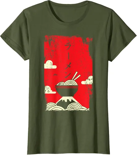 Vista 80 de Ramen Noodles Camiseta de arte japonés, Negro