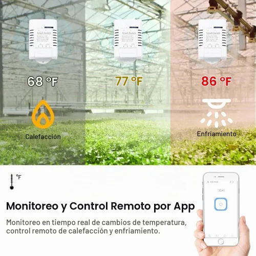 Vista 6 de Módulo de sensor de controlador de temperatura WiFi, aplicación Tuya, control remoto inalámbrico de 16 A, interruptor inteligente con monitoreo