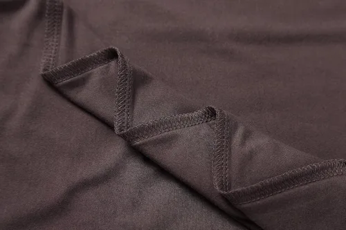 Vista 4 de Herou - Blusa de mangas largas ajustada, ligera e informal con cuello de tortuga para mujer