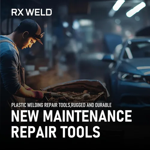 Vista 12 de RX WELD Kit de soldadura de plástico, kit de reparación de soldador de plástico 100W