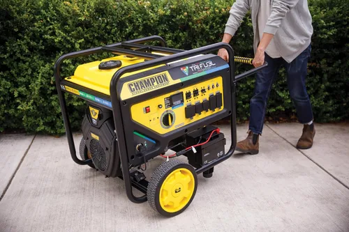 Vista 2 de Champion - Generador portátil de 16,875 vatios de arranque eléctrico
