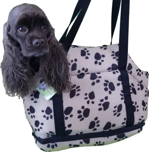 Vista 4 de HDP Transportador de mascotas pequeñas estilo pata Color: negro. Tamaño: S