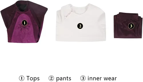 Vista 6 de Disfraz de Leia para niñas, disfraz de princesa, joven, Leia, conjunto completo