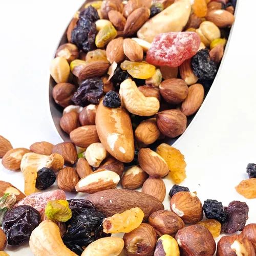 Vista 3 de NY SPICE SHOP Mezcla de frutos secos antioxidantes con frutos secos mixtos, bocadillos saludables para adultos y niños - Paquetes de bocadillos