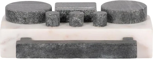 Vista 9 de Sagebrook Home Figura moderna Boombox – Decoración decorativa hecha a mano de piedra y mármol – Decoración contemporánea para el hogar y la oficina