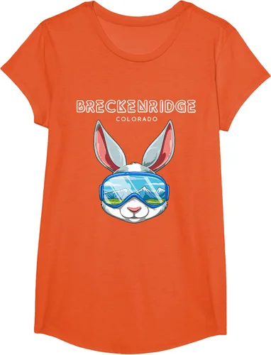 Vista 34 de Breckenridge Colorado USA - Camiseta de esquí y snowboard de conejo, Negro, S